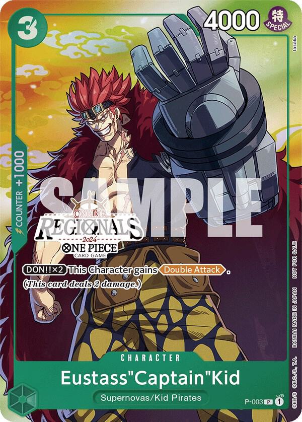 Eustass"Captain"Kid Online Regional 2024 Vol. 2 Participant P-003 | One Piece TCG