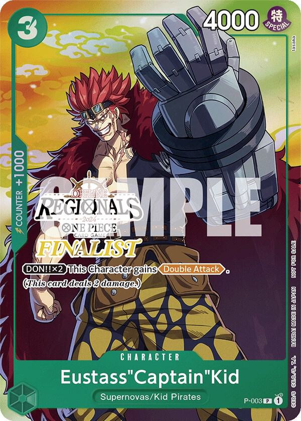 Eustass"Captain"Kid Offline Regional 2024 Vol. 2 Finalist P-003 | One Piece TCG