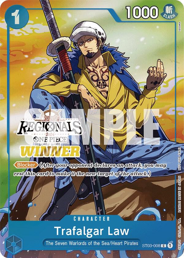 Trafalgar Law Online Regional 2024 Vol. 2 Winner ST03-008 | One Piece TCG