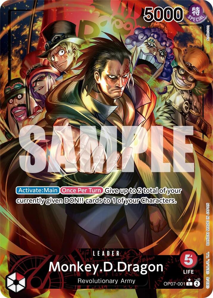Monkey.D.Dragon Alternate Art OP07-001 – 500 Years in the Future | One Piece TCG