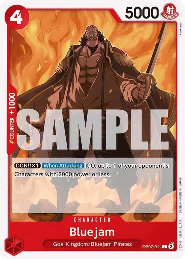 Bluejam OP07-011 – 500 Years in the Future | One Piece TCG