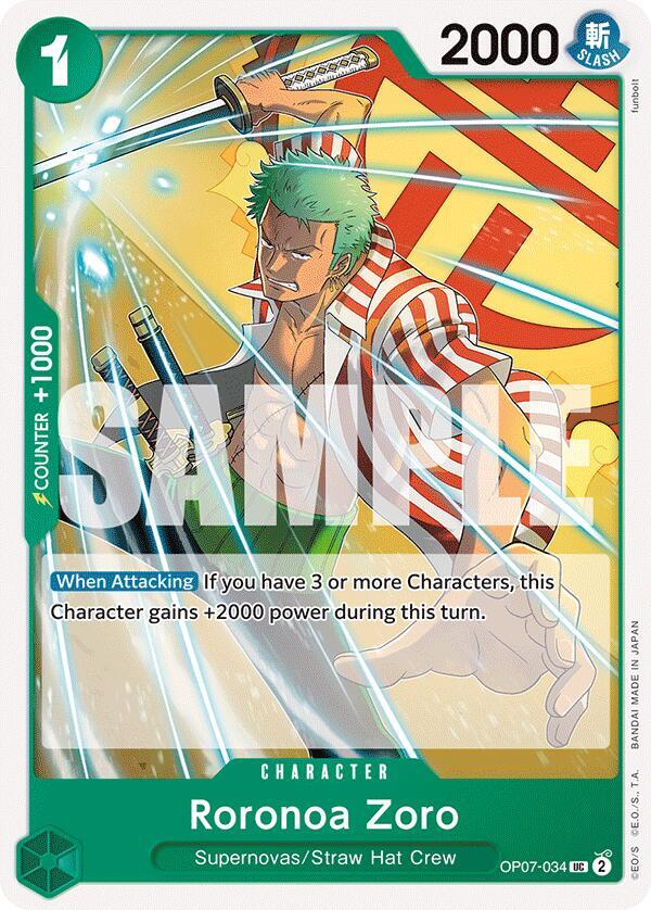 Roronoa Zoro OP07-034 – 500 Years in the Future | One Piece TCG