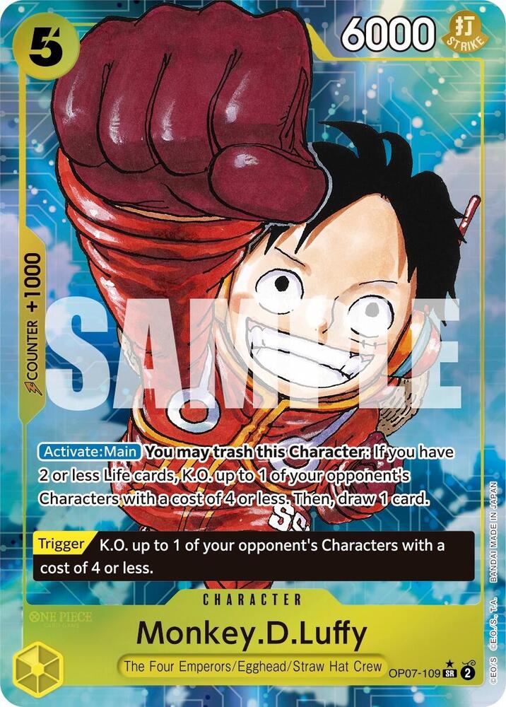 Monkey.D.Luffy Alternate Art OP07-109 – 500 Years in the Future | One Piece TCG