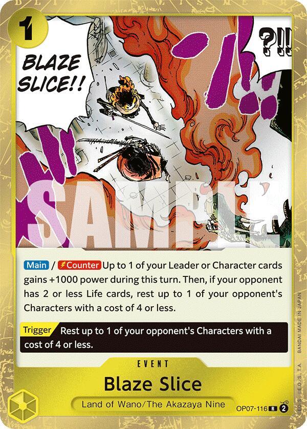 Blaze Slice OP07-116 – 500 Years in the Future | One Piece TCG