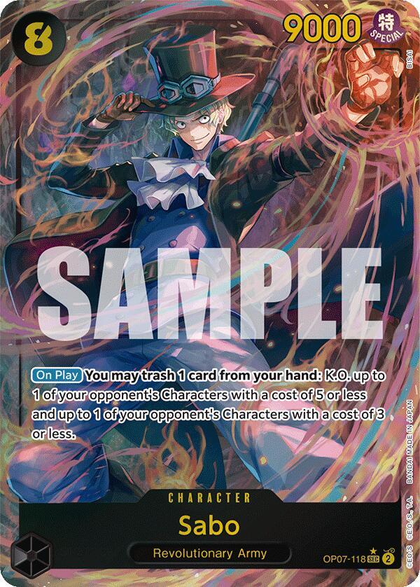 Sabo Alternate Art OP07-118 – 500 Years in the Future | One Piece TCG