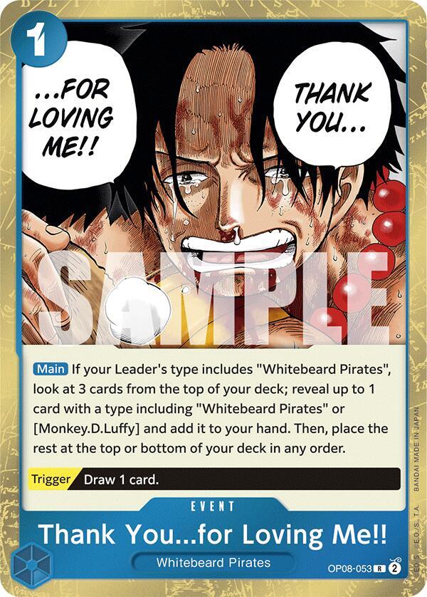 Thank You...for Loving Me!! OP08-053 – Two Legends | One Piece TCG