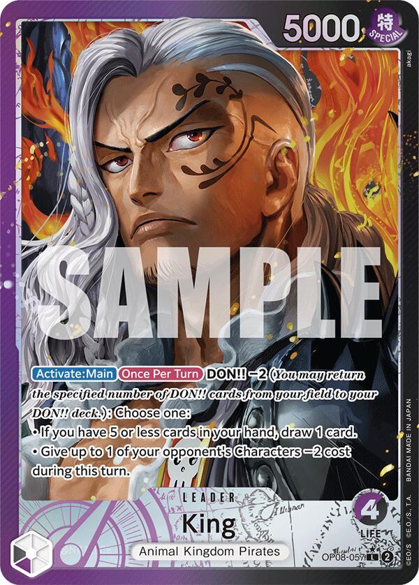 King Alternate Art OP08-057 – Two Legends | One Piece TCG