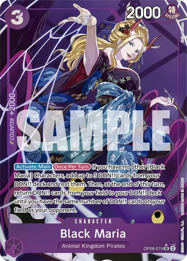 Black Maria Alternate Art OP08-074 – Two Legends | One Piece TCG