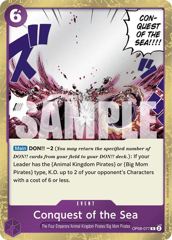 Conquest of the Sea OP08-077 – Two Legends | One Piece TCG