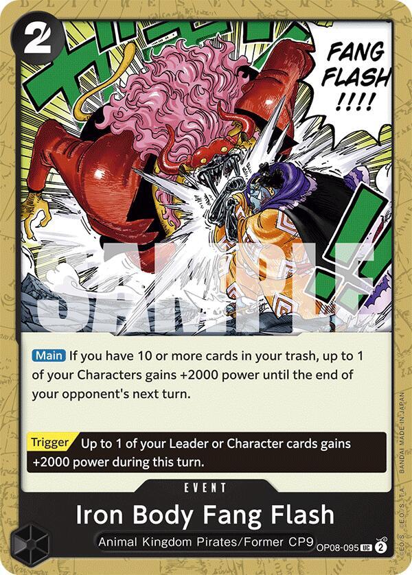 Iron Body Fang Flash OP08-095 – Two Legends | One Piece TCG