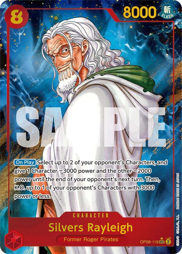Silvers Rayleigh Alternate Art OP08-118 – Two Legends | One Piece TCG