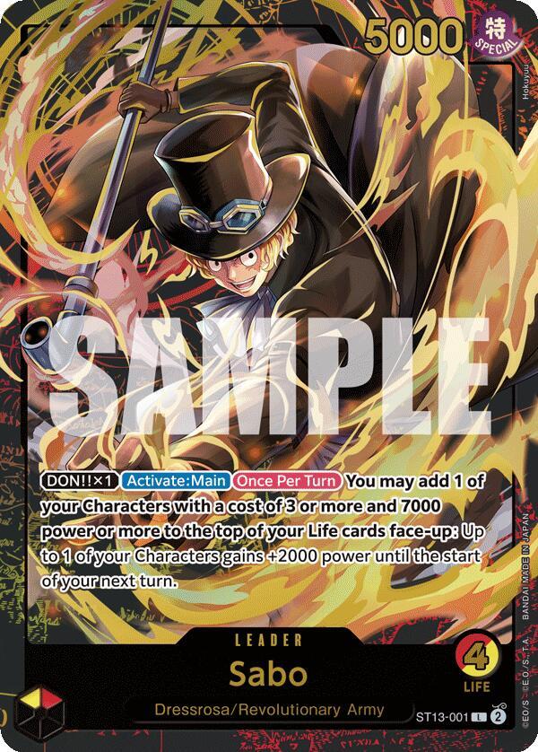 Sabo Premium Card Collection -Leader Collection- ST13-001 | One Piece TCG