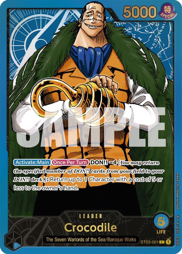 Crocodile Premium Card Collection -Leader Collection- ST03-001 | One Piece TCG