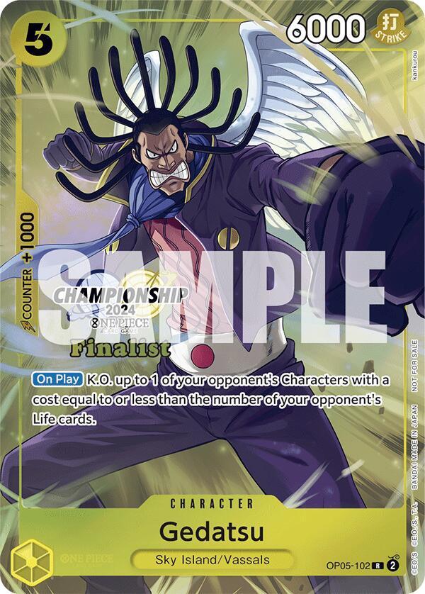 Gedatsu Championship 2024 Finalist Card Set OP05-102 | One Piece TCG