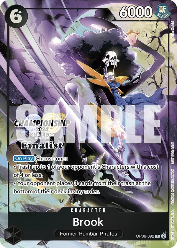 Brook Championship 2024 Finalist Card Set OP06-092 | One Piece TCG