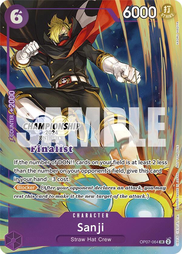 Sanji Championship 2024 Finalist Card Set OP07-064 | One Piece TCG
