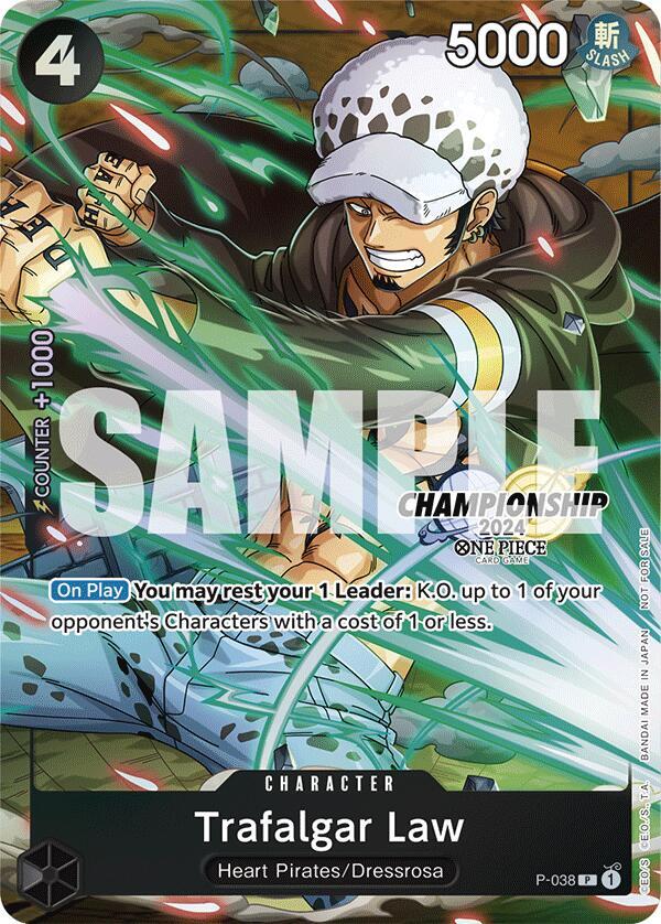 Trafalgar Law CS 2024 Event Pack Finalist P-038 | One Piece TCG