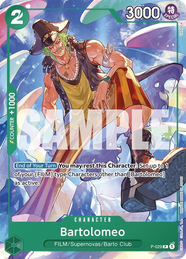 Bartolomeo P-029 – Starter Deck 16: GREEN Uta | One Piece TCG