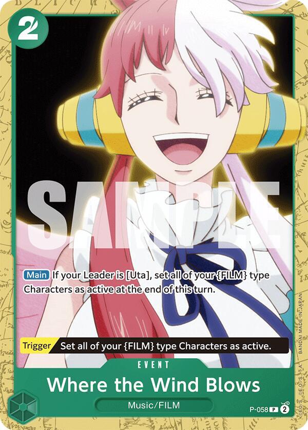 Where the Wind Blows P-058 – Starter Deck 16: GREEN Uta | One Piece TCG