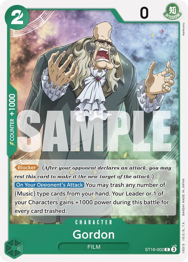 Gordon ST16-002 – Starter Deck 16: GREEN Uta | One Piece TCG