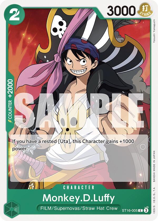 Monkey D. Luffy ST16-005 – Starter Deck 16: GREEN Uta | One Piece TCG