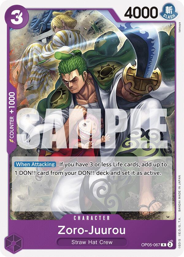 Zoro-Juurou OP05-067 – Starter Deck 18: PURPLE Monkey D. Luffy | One Piece TCG
