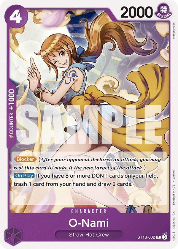 O-Nami ST18-002 – Starter Deck 18: PURPLE Monkey D. Luffy | One Piece TCG