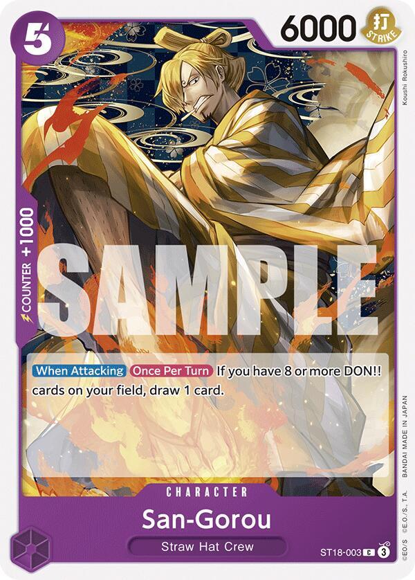 San-Gorou ST18-003 – Starter Deck 18: PURPLE Monkey D. Luffy | One Piece TCG