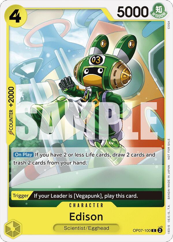 Edison Tournament Pack 2024 Oct.-Dec. October OP07-100 | One Piece TCG