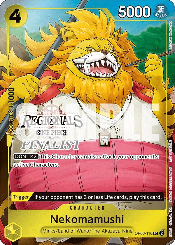 Nekomamushi Offline Regional 2024 Vol. 3 Finalist OP06-110 | One Piece TCG