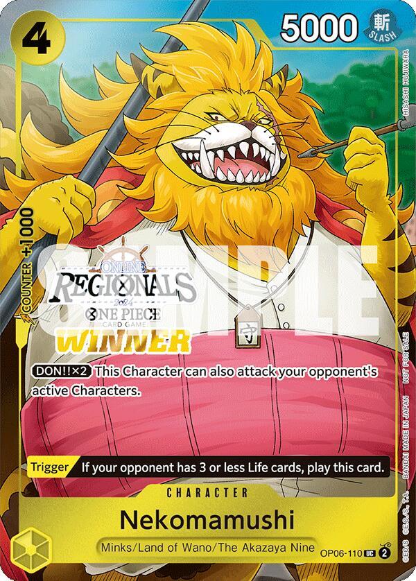 Nekomamushi Online Regional 2024 Vol. 3 Winner OP06-110 | One Piece TCG