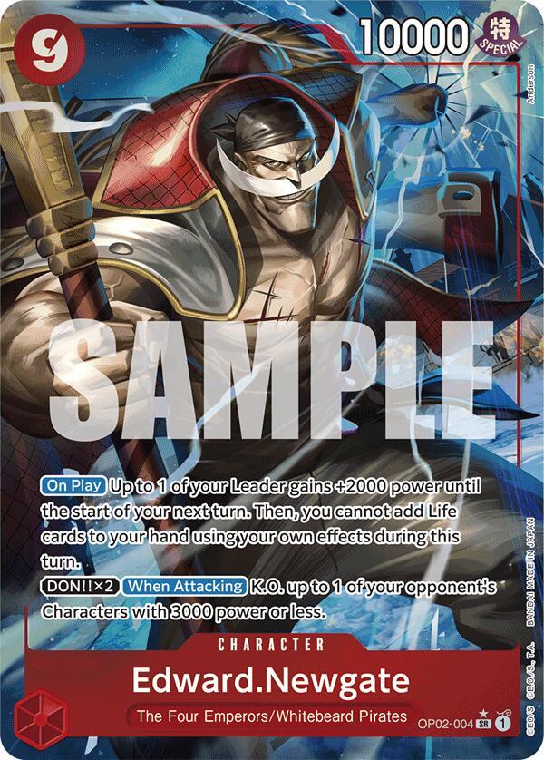 Edward.Newgate Alternate Art OP02-004 – Premium Booster - The Best | One Piece TCG