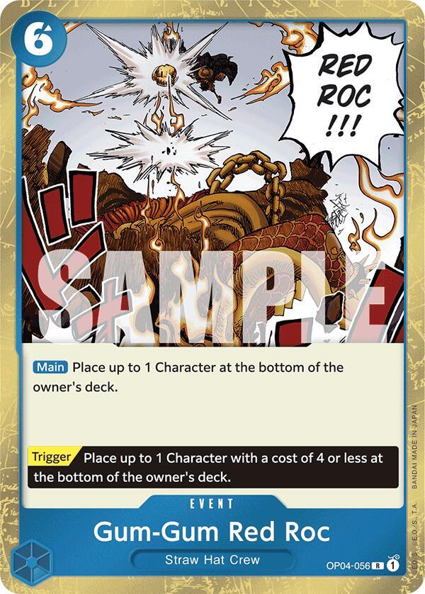 Gum-Gum Red Roc Jolly Roger Foil OP04-056 – Premium Booster - The Best | One Piece TCG
