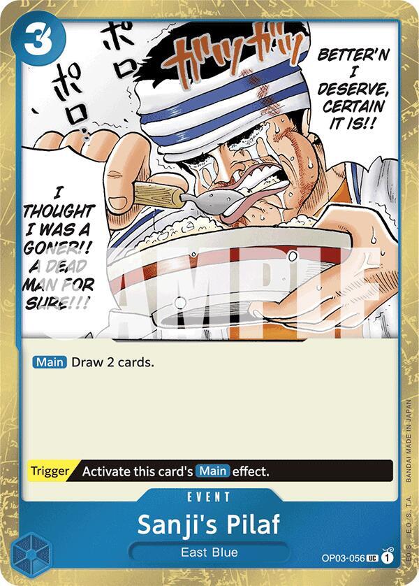 Sanji's Pilaf Jolly Roger Foil OP03-056 – Premium Booster - The Best | One Piece TCG