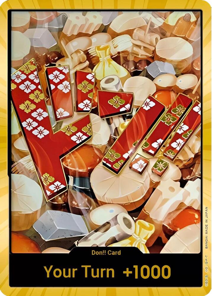 DON!! Card (Oden) Gold – Premium Booster - The Best | One Piece TCG