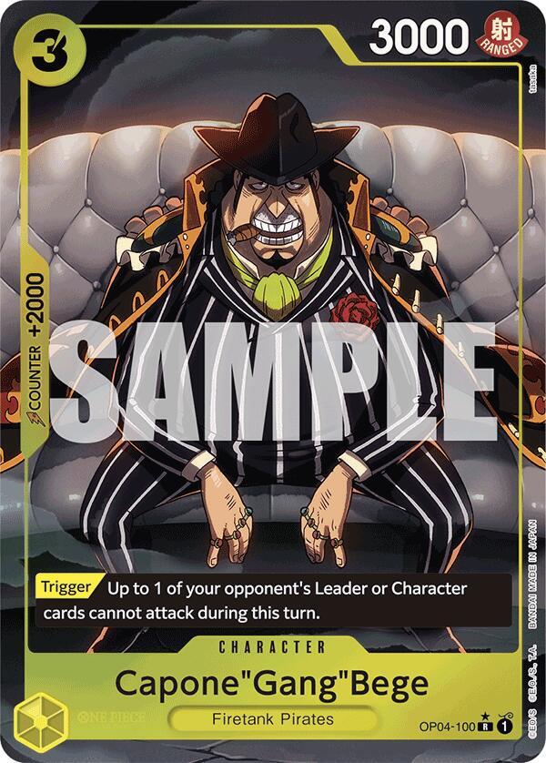 Capone"Gang"Bege Alternate Art OP04-100 – Premium Booster - The Best | One Piece TCG