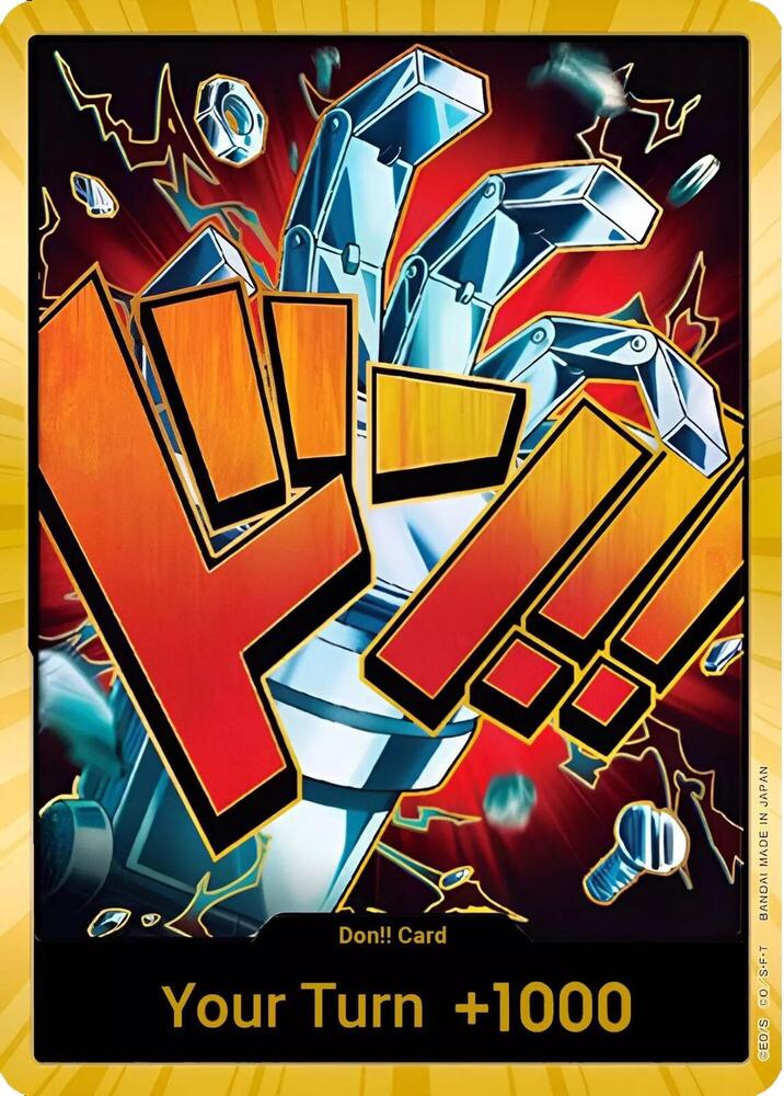 DON!! Card (Eustass "Captain" Kid) Gold – Premium Booster - The Best | One Piece TCG