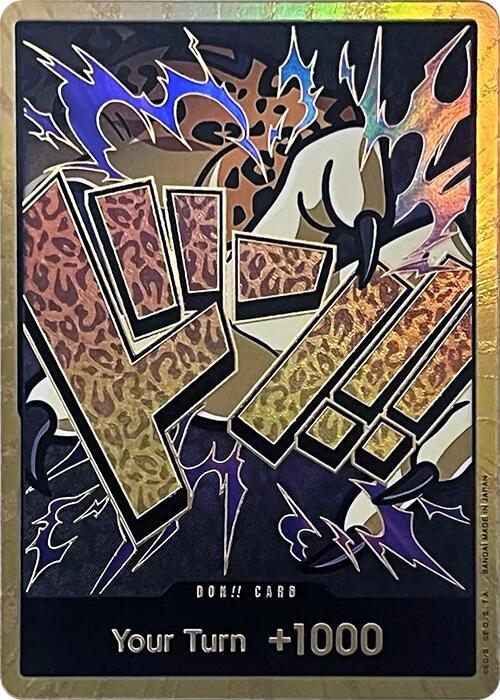 DON!! Card (Rob Lucci) Gold – Premium Booster - The Best | One Piece TCG