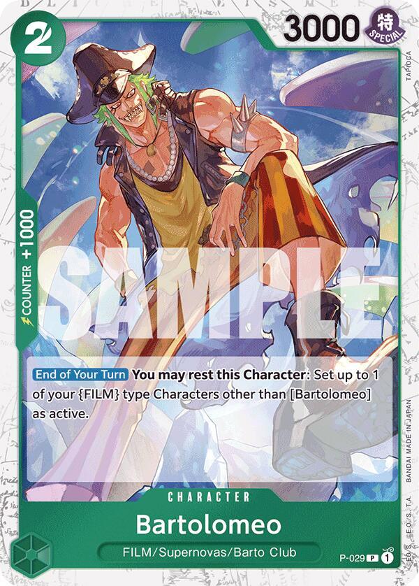 Bartolomeo Jolly Roger Foil P-029 – Premium Booster - The Best | One Piece TCG