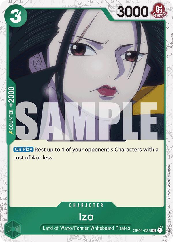 Izo Jolly Roger Foil OP01-033 – Premium Booster - The Best | One Piece TCG