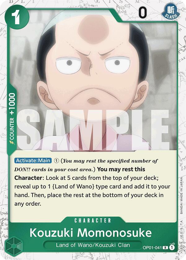 Kouzuki Momonosuke Jolly Roger Foil OP01-041 – Premium Booster - The Best | One Piece TCG