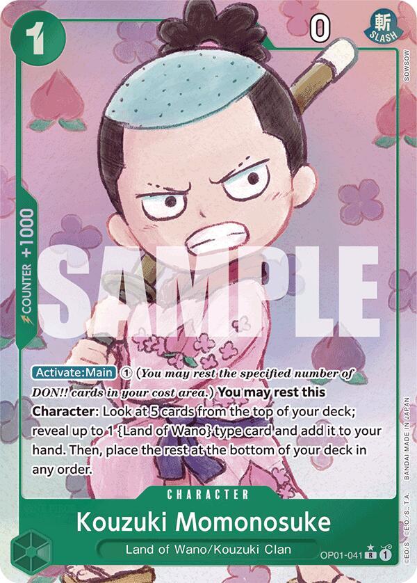 Kouzuki Momonosuke Alternate Art OP01-041 – Premium Booster - The Best | One Piece TCG