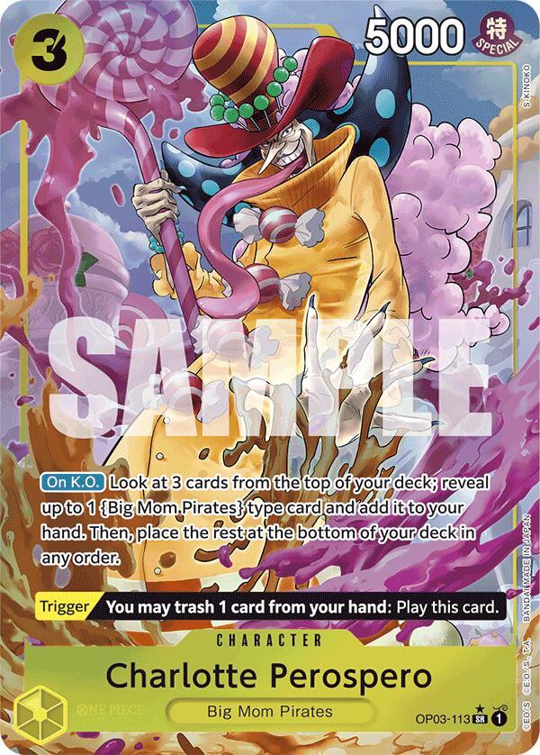 Charlotte Perospero Alternate Art OP03-113 – Premium Booster - The Best | One Piece TCG