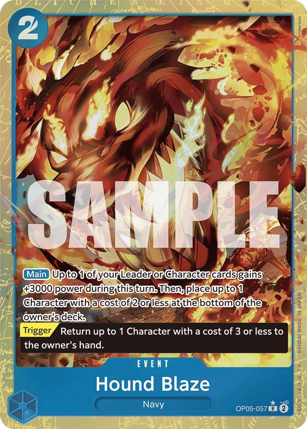 Hound Blaze Alternate Art OP05-057 – Premium Booster - The Best | One Piece TCG