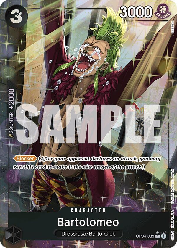 Bartolomeo Alternate Art OP04-089 – Premium Booster - The Best | One Piece TCG