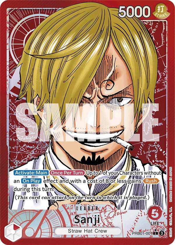 Sanji Alternate Art PRB01-001 – Premium Booster - The Best | One Piece TCG