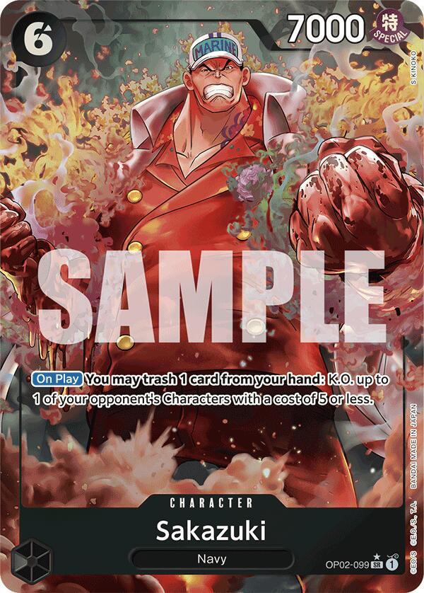 Sakazuki Alternate Art OP02-099 – Premium Booster - The Best | One Piece TCG
