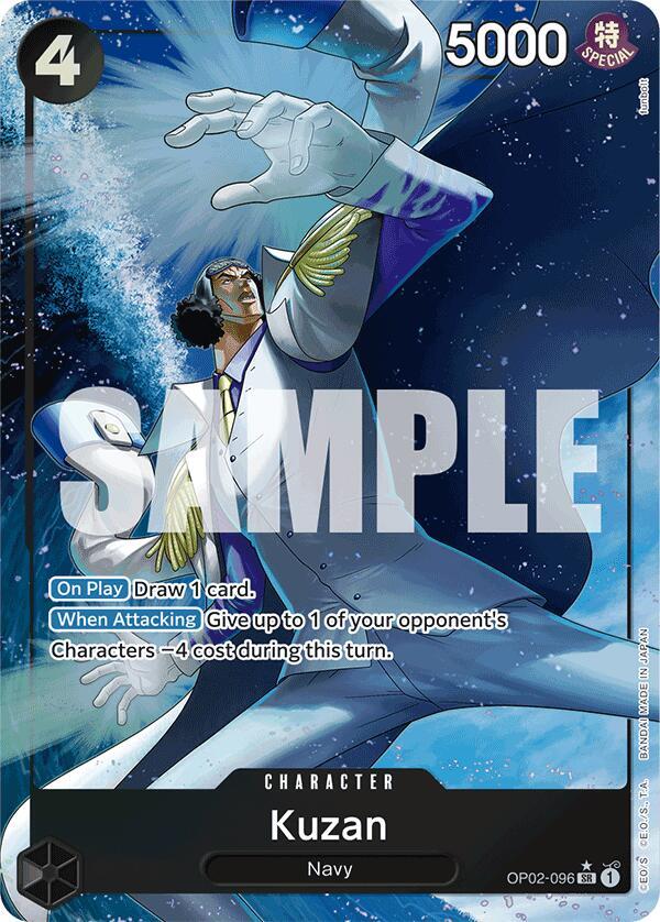 Kuzan Alternate Art OP02-096 – Premium Booster - The Best | One Piece TCG