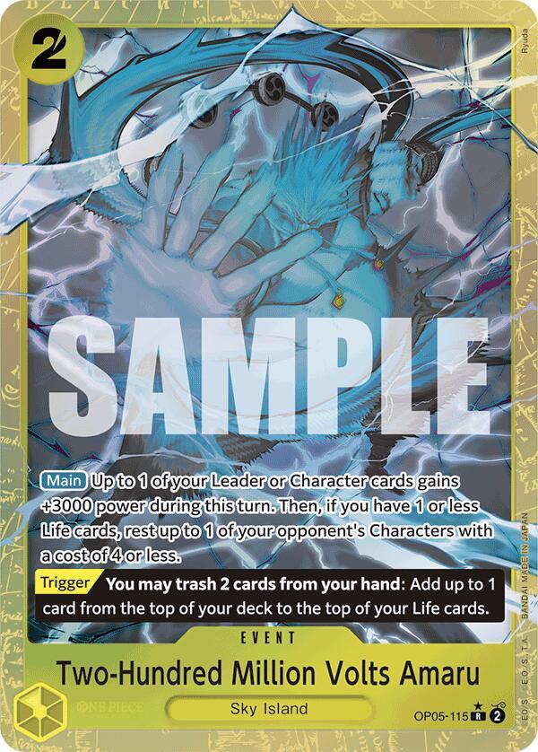 Two-Hundred Million Volts Amaru Alternate Art OP05-115 – Premium Booster - The Best | One Piece TCG
