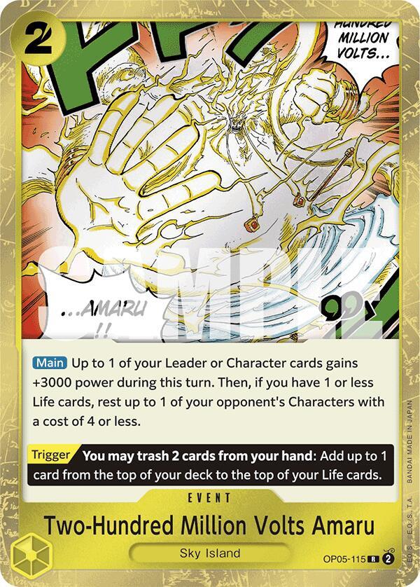Two-Hundred Million Volts Amaru Jolly Roger Foil OP05-115 – Premium Booster - The Best | One Piece TCG